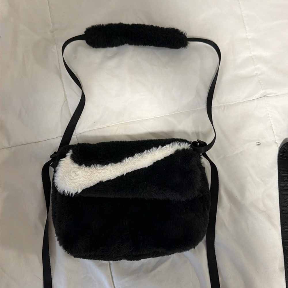Furry Nike purse